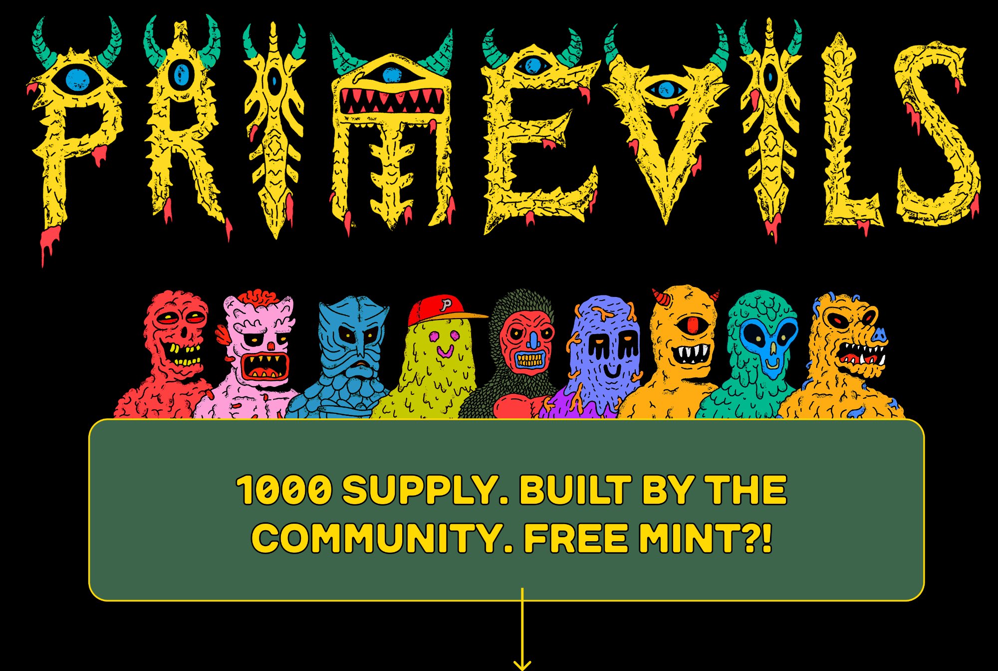 Primevils upcoming burn - 1000 supply free mint built by community