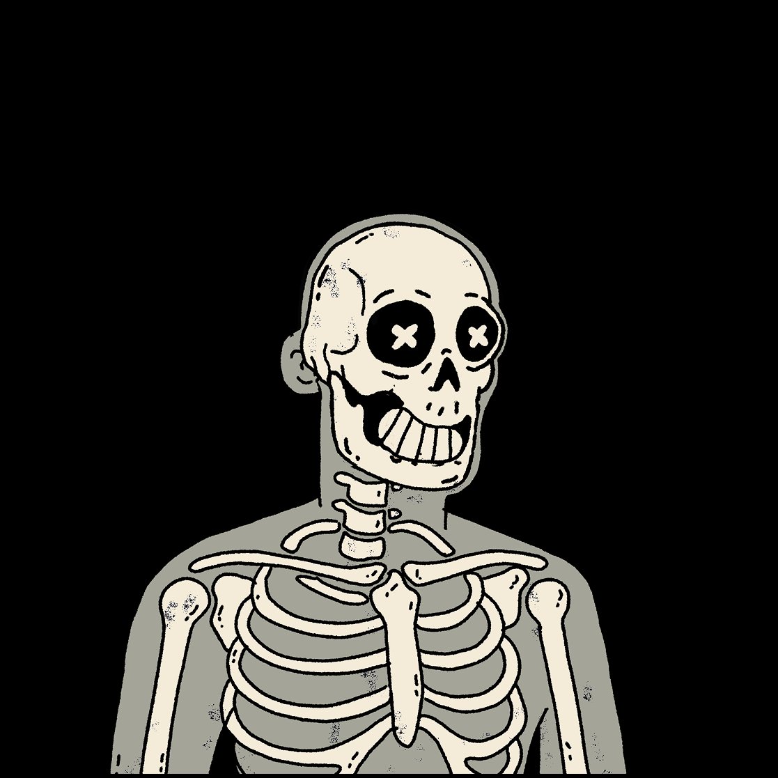 MIDRibs X-ray skeleton skin trait from MidEvils NFT